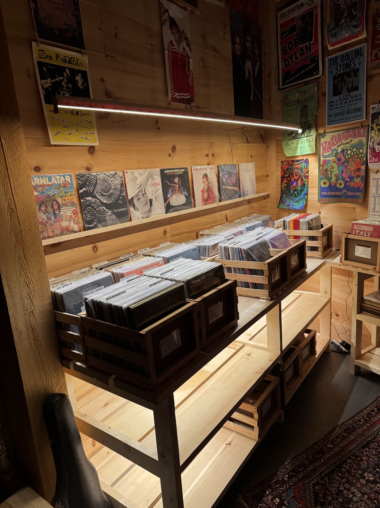 Expanded shelving and light